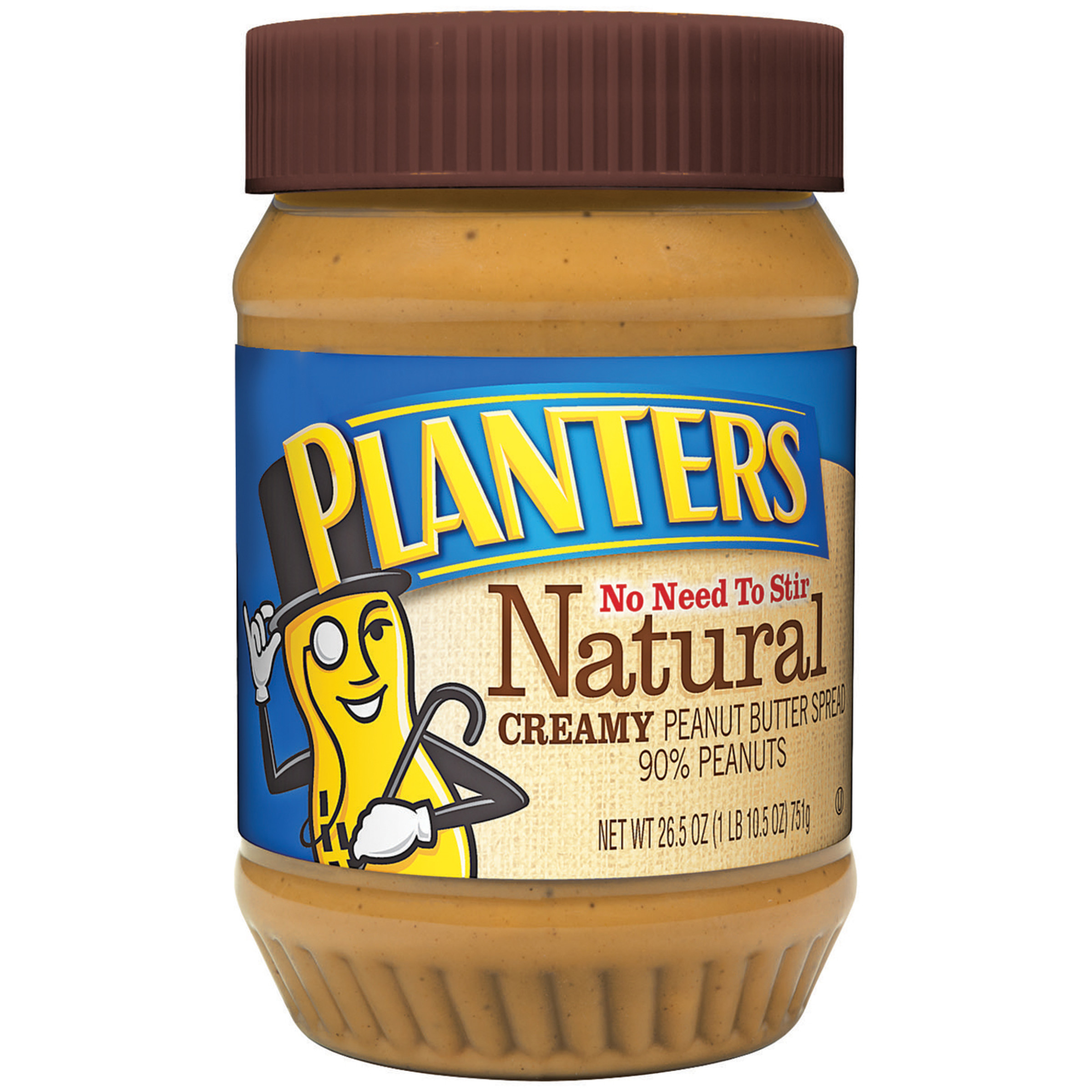 Planters Natural Creamy Peanut Butter 26.5 oz Jar