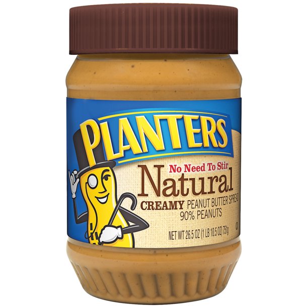 Planters Natural Creamy Peanut Butter 26.5 oz Jar