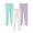A(White + Purple + Green), variant on Little Girls Footless Leggings Tight Cotton Thin Leggings Toddler Baby Solid Skinny Stretch Trousers Legging 1-7 Years