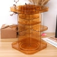 thumbnail image 5 of Rotating Cosmetic Organizer Rack Square Shelf Makeup Jewelry Holder Large Capacity Storage Box Case(Golden), 5 of 7