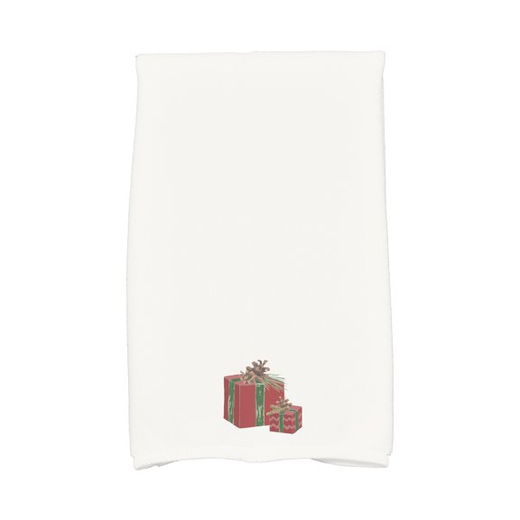 Nature's Gift 16 x 25 Inch Red Holiday Print Kitchen Towel