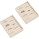 thumbnail image 1 of Juego de bandejas pequeñas para joyas, organizador de anillos de terciopelo, bandeja organizadora apilable, mini organizador de cajones de joyería, 1 of 4