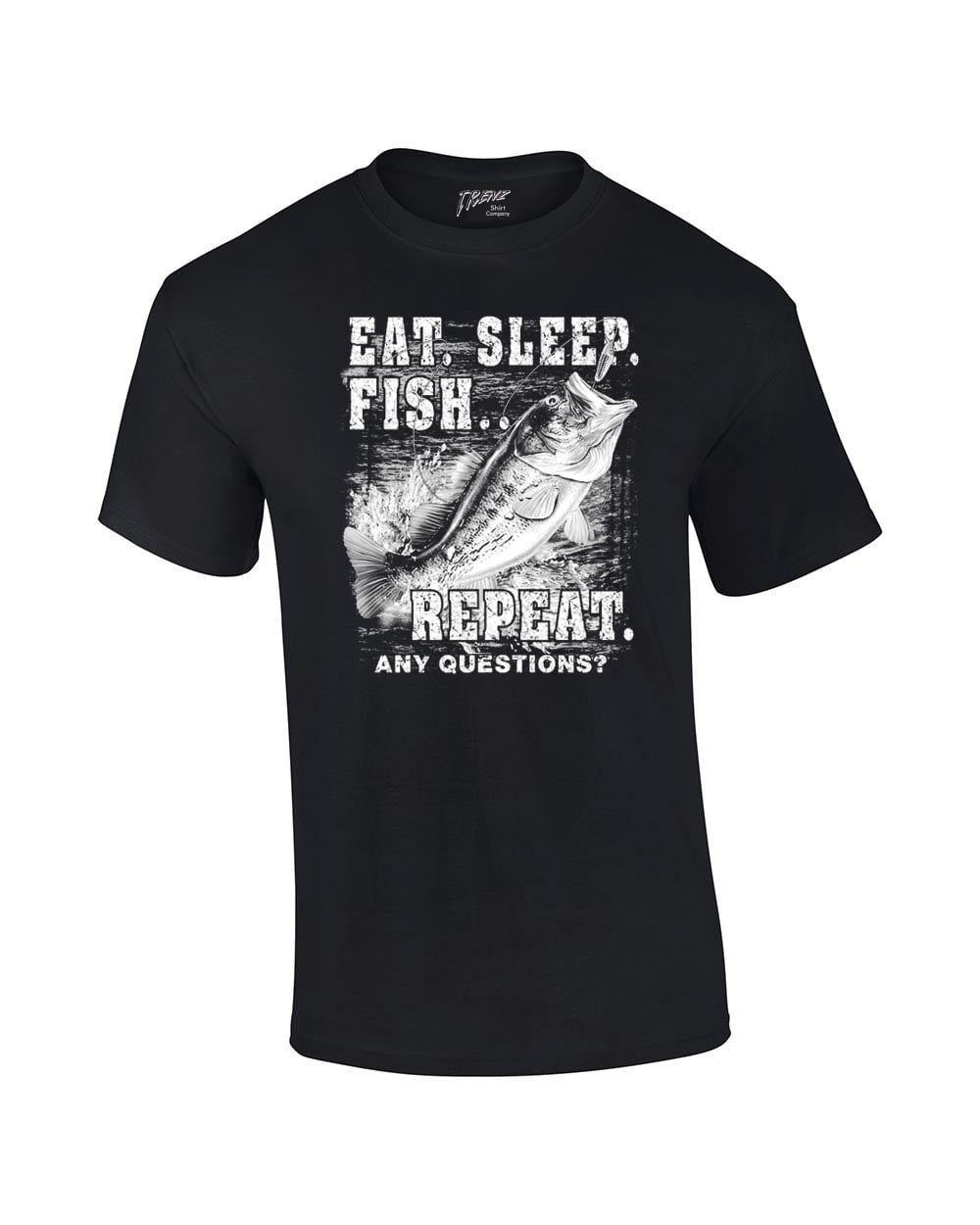 Fishing Eat Sleep Fish Repeat Funny Outdoors Novelty Short Sleeve T-shirt - Bild 7 von 48