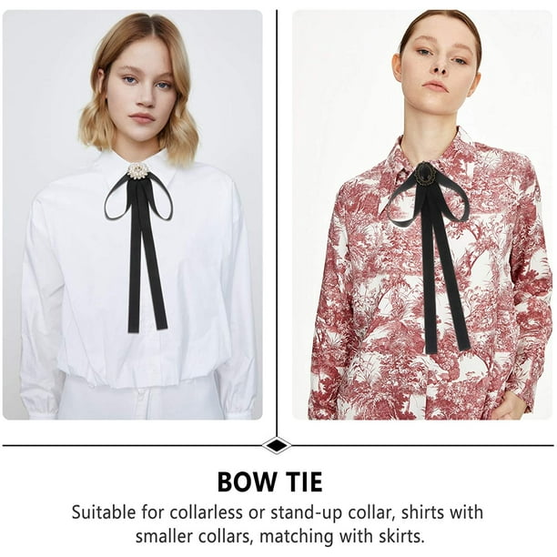 Htooq 3pcs Long Pre Bow Tie Japanese Ladies Party Necktie Women Ties For School Uniform Girls Shirt Accessories Other