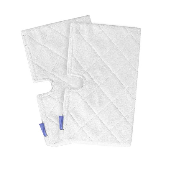 Jinswick Tampon de Vadrouille Vapeur Housse en Fibre Requin Poche Vapeur Tampon de Remplacement pour S3501 S3601 S3901 S3801, Têtes Plates de Remplacement, Lot de 2