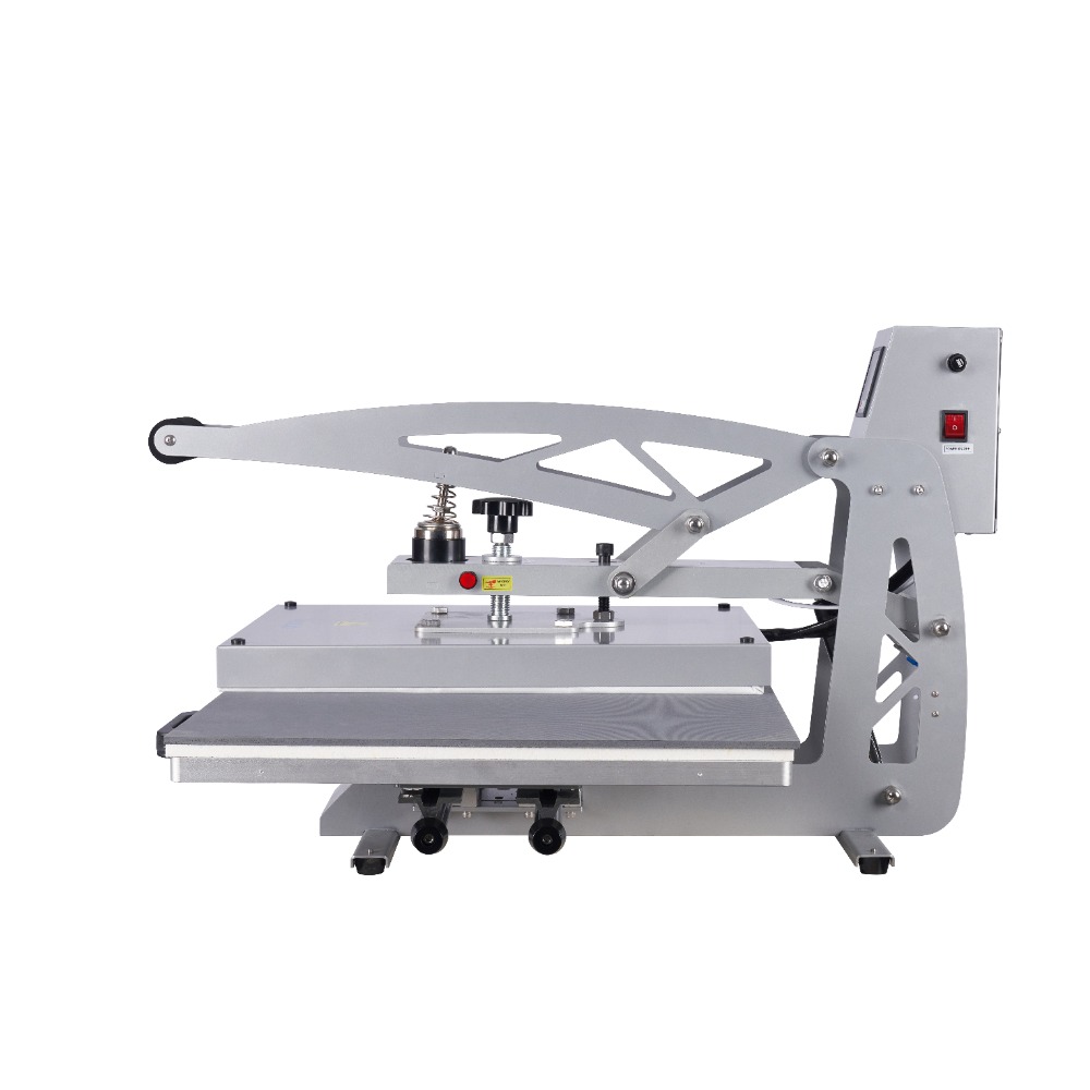 24x16 Auto Open Dual Platen Heat Press 110V 2000W | Semi-automatic magnetic auto-release for efficient stamping
