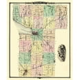 thumbnail image 2 of Snyder 12x14 White Modern Wood Framed Museum Art Print Titled - Fond Du Lac Wisconsin Landowner - Snyder 1878, 2 of 4