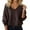Brown, variant on Fiaer V Neck Oversized Sweaters for Women Long Sleeve Warm Knitted Loose Fit Casual Pullover Trendy Comfort Tops White XL