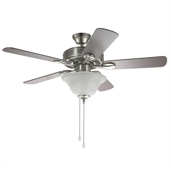 Miseno Ml1206 52" 5 Blade Indoor Ceiling Fan - Brushed Nickel / Maple and Cherry