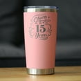 thumbnail image 2 of Bevvee Insulated Travel Tumbler 20 oz Cheers 15 Years Gifts for Work Anniversary Tumblers, 2 of 4