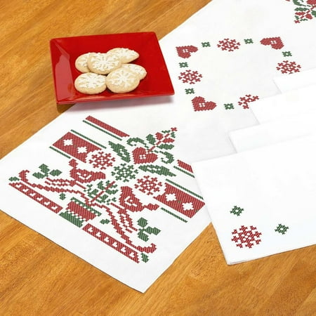 nordic christmas table runner napkin thread kit nordic christmas table runner napkin thread kit