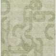 thumbnail image 4 of HomeRoots 676524 10 x 14 ft. Artichoke Green & Gray Geometric Transitional Washable Machine Made Rectangle Area Rug with UV Protection, 4 of 9
