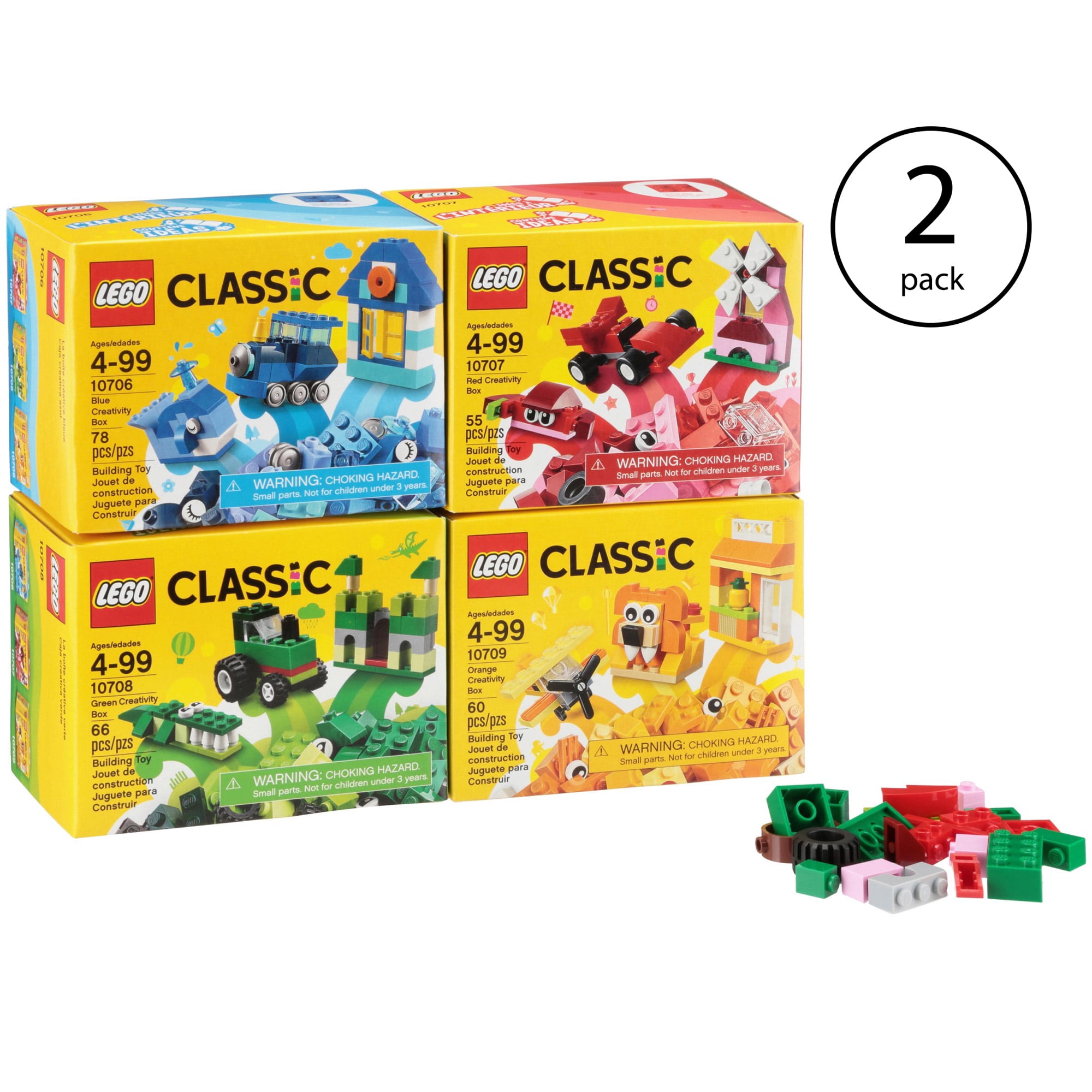 LEGO Classic Quad Pack 240 Toddler & Blocks Building Kit (2 Pack) Walmart.com