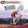 thumbnail image 2 of 36 Set 13G Radios de Bicicleta 89mm Radios de Rueda de Bicicleta Acero Galvanizado 45 Tono Plateado, 2 of 7
