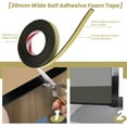 thumbnail image 3 of 5m Black Single Sided Self Adhesive Foam Tape Closed Cell 20mm Wide x 3mm Thick, 3 of 7