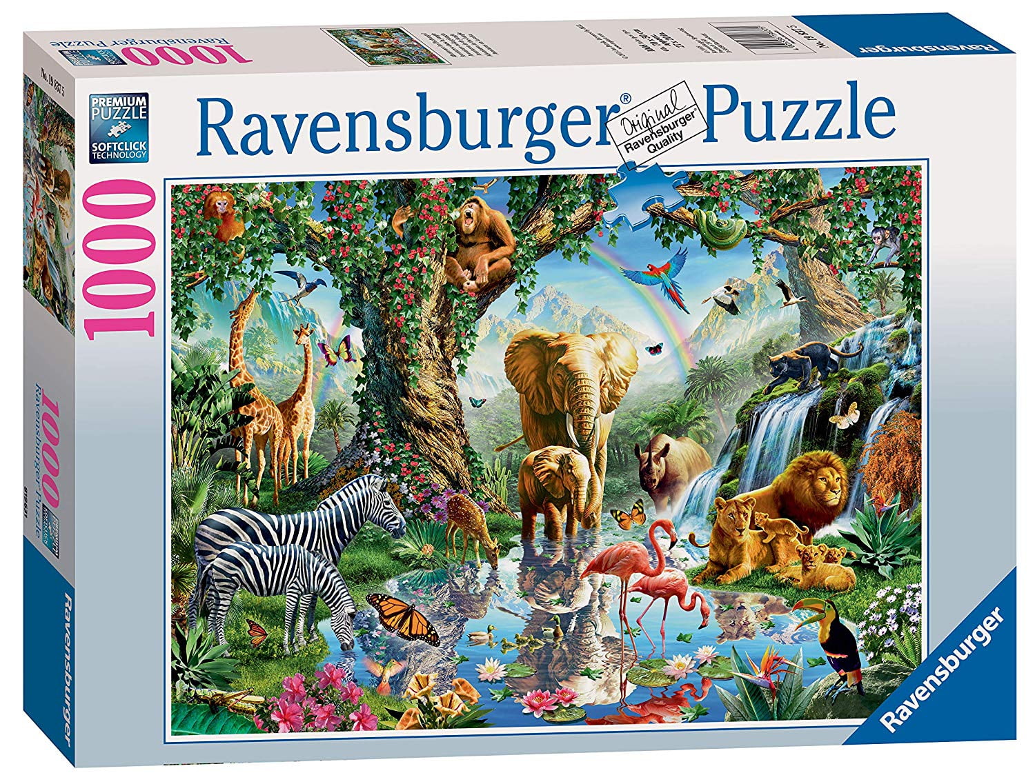 Adventures In The Jungle 1000 Piece Jigsaw Puzzle Finished Jigsaw 
