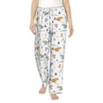 thumbnail image 2 of Picia Sea Creatures Womens Soft Woven Cotton Elastic Waistband Sleep Pajama Pant Lounge Sleep Pant With Pockets And Drawstring-Small, 2 of 9