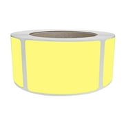 Royal Green Color Code Labels 3x2 inch (75mm x 50mm) Pastel Yellow Sticker Roll - 500 Pack
