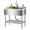With faucet, variant on Gaderth Stainless Steel Utility Sink,Freestanding Single Bowl Kitchen Sink With Hot & Cold Faucet, 5 Hooks Single Bowl Kitchen Sink For Laundry Room/Apartments/Basement/Garage