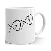 Funny Humor Novelty Hugs And Kisses XOXO Romantic 11 oz Coffee Tea Cup Mug