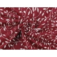 thumbnail image 6 of oneOone Rayon Red Fabric Leaves Quilting Supplies Print Sewing Fabric By The Yard 56 Inch Wide, 6 of 6
