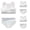White 3pcs, variant on LYMAYTER Girls Lightweight Breathable Cotton Training Bra Set Elastic Soft Everyday Underwear