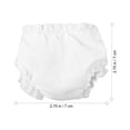 thumbnail image 2 of Eease 6 Mini Baby Doll Diapers Underpants White Dress up Accessories for 10" Dolls, 2 of 6