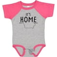 thumbnail image 3 of Inktastic It's Home- State of Iowa  Outline Distressed Text Boys or Girls Baby Bodysuit, 3 of 5