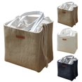thumbnail image 2 of Lunch Bag Portable Drawstring Thermal Lunch Handbag Lunch Holder for Picnic, 2 of 10