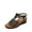 BLACK, variant on Wedge Sandal for Women Summer Casual Boho Sandals Elastic Ankle Strap Platform Sandal Shoes