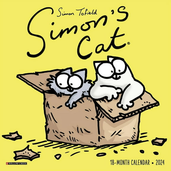 Simon's Cat 2024 7 X 7 Mini Wall Calendar, (Paperback)