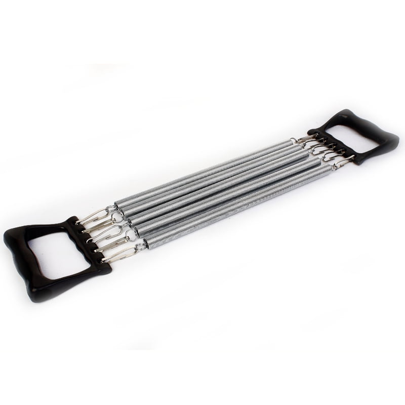 Chest Expander and Hand Gripper 5 Springs Muscle Pulling Exerciser Fitness Training Home Fitness Equipment by Unbranded