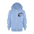 thumbnail image 3 of TAIAOJING Kids Girls Boys Bomber Jacket Zip-Up Baseball Football Heart Baby Long Sleeve Letter Printed Hoodie Zipper Up Sweatshirts Children Blouse With Pocket Lightweight Coat Windbreaker 3-4 Years, 3 of 6