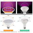 thumbnail image 3 of Lámpara LED para plantas, 220 V, luz de relleno para el crecimiento de plántulas, E27, luz roja y azul, 126 lámparas, 200 lámparas, bombilla para el crecimiento de plantas, 3 of 4