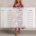 thumbnail image 3 of Ayolanni V Neck Fall Dresses for Women Plus Size 3/4 Sleeve A-Line Maxi Dresses Boho Beach Floral Babydoll Long Dress Red L, 3 of 7