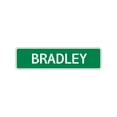 thumbnail image 1 of Bradley Boys Children Name Indoor Outdoor Wall Letter Printed Plaque Decoration Label Novelty Aluminum Metal Sign 4"x18", 1 of 1