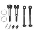 thumbnail image 2 of Eje de transmisión de hierro universal, 39 mm/1,54 pulgadas, negro y plateado, accesorios para coche RC, eje de transmisión para coche RC, rendimiento finamente ajustado, 2 of 14