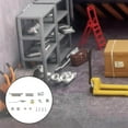 thumbnail image 3 of 1/64 Scale Car Repair Shop Layout Diorama Figure Aquarium Model Toy Yellow Accessory, 3 of 9