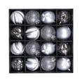 thumbnail image 2 of 16 bolas navideñas colgantes para proyectos de bricolaje, decoraciones navideñas. Plata, 2 of 8