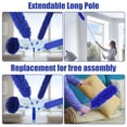 thumbnail image 3 of 7Pcs Cleaning Duster Kit Detachable Feather Duster Kit Bendable Gap Duster Portable Blind Duster Cobweb Duster Chenille Microfiber Duster with Extension Pole Handle Short Handle, 3 of 9