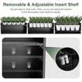 thumbnail image 2 of Raised Garden Bed Planter Box-Black Steel Extra Long Planter with Base-Removable Dividers Included-Weather Resistant Frame-Drainage Bottom Design-Easy Assembly for Indoor Outdoor Use,Size: 172×46×30cm, 2 of 6
