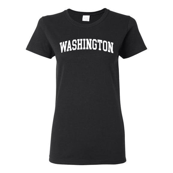 Wild Bobby State of Washington College Style Women Graphic Tee