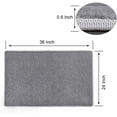 thumbnail image 6 of PURE ERA Carpet Stair Tread Landing Mat Indoor Doormat Floor Mat Area Rug Washable 2' x 3' Grey, 6 of 6