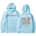thumbnail image 4 of Tanghaowl Women Sweatshirt Autumn Winter Reversible Printed Casual Hoodie with Two-Sided Design and Cozy Warm Material Blue1 L, 4 of 4