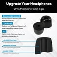 thumbnail image 3 of Memory Foam Earbud Tips - Premium Noise Isolation, Replacement Foam Earphone Tips, 20 Pack for in Ear Headphone Earbuds (SF2 Medium, Black), 3 of 3