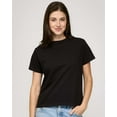 thumbnail image 5 of Real Essentials 5 Pack: Women’s 100% Cotton Oversized Short Sleeve T-Shirts Fashion Trendy Tees (Available in Plus Size), 5 of 5