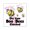 White, variant on CafePress - Save The Boo Bees Square Sticker 3 X 3 - Square Sticker 3" x 3"