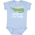 thumbnail image 3 of Inktastic Alligator Handsome Like Daddy Baby Boy Boys Baby Bodysuit, 3 of 5
