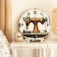 thumbnail image 3 of YladaFaie 10 Inch Sewing Room Clocks Sewing Machine Wall Clock Silent Round PVC Battery Operated Quartz Quiet Desk Clock Decorative Hanging Clock for Office Home Decor Wedding Birthday, 3 of 7