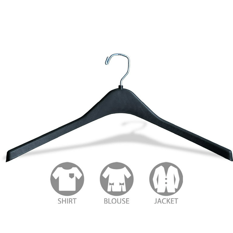 1 Plastic coat hanger - wide shoulders perfect for fur coats